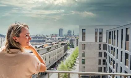 appartementen Hasselt - uitzicht op appartementen
