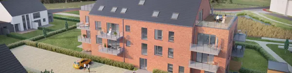 Appartements à vendre à Ath - Les Jardins de Roselle - Arrière appartements