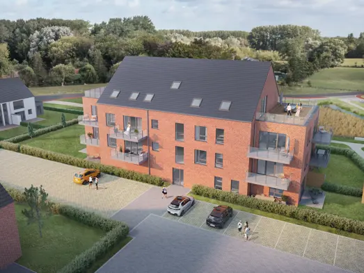 Appartements à vendre à Ath - Les Jardins de Roselle - Arrière appartements