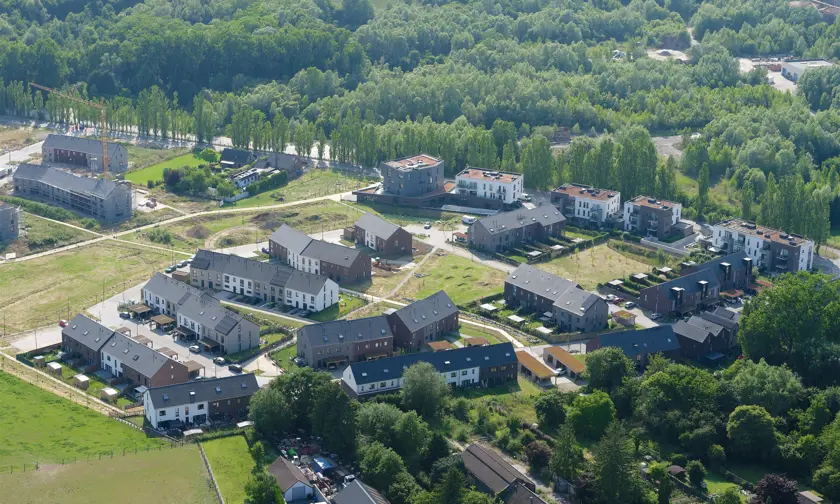Quartier I-Dyle avec maisons et appartements neufs à vendre genappe
