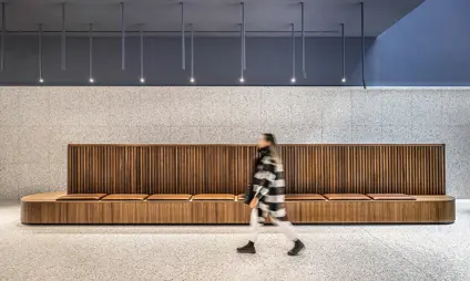antwerp tower city vibe lobby walking lady mailboxes