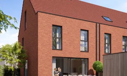 Wijnegem Ertbrugge woning huis huizen gezllig buurt groen luchtbeeld