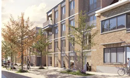 Voorgevel appartementen
