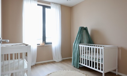 Deurne Eksterlaer Kijkwoning slaapkamer baby