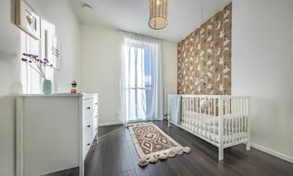 Boechout Zuiderdal slaapkamer interieur veel licht kinderkamer baby