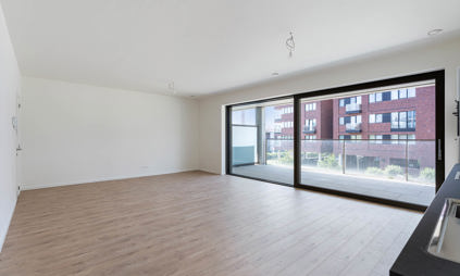 Appartement Waterzicht (Vilvoorde) met 2 slaapkamers en terras - foto van leefruimte