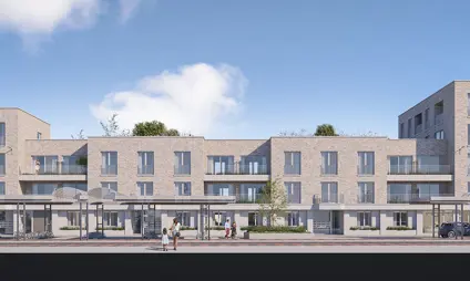 geel station vooraanzicht villa spoorbloem