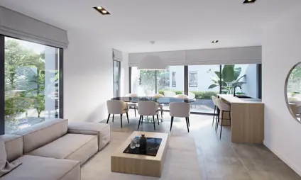Leefruimte van 2 slaapkamer appartement