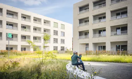 Assistentie Appartementen exterieur binnenplein
