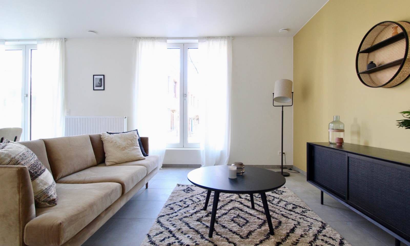 Interieur van 2 slaapkamer appartement