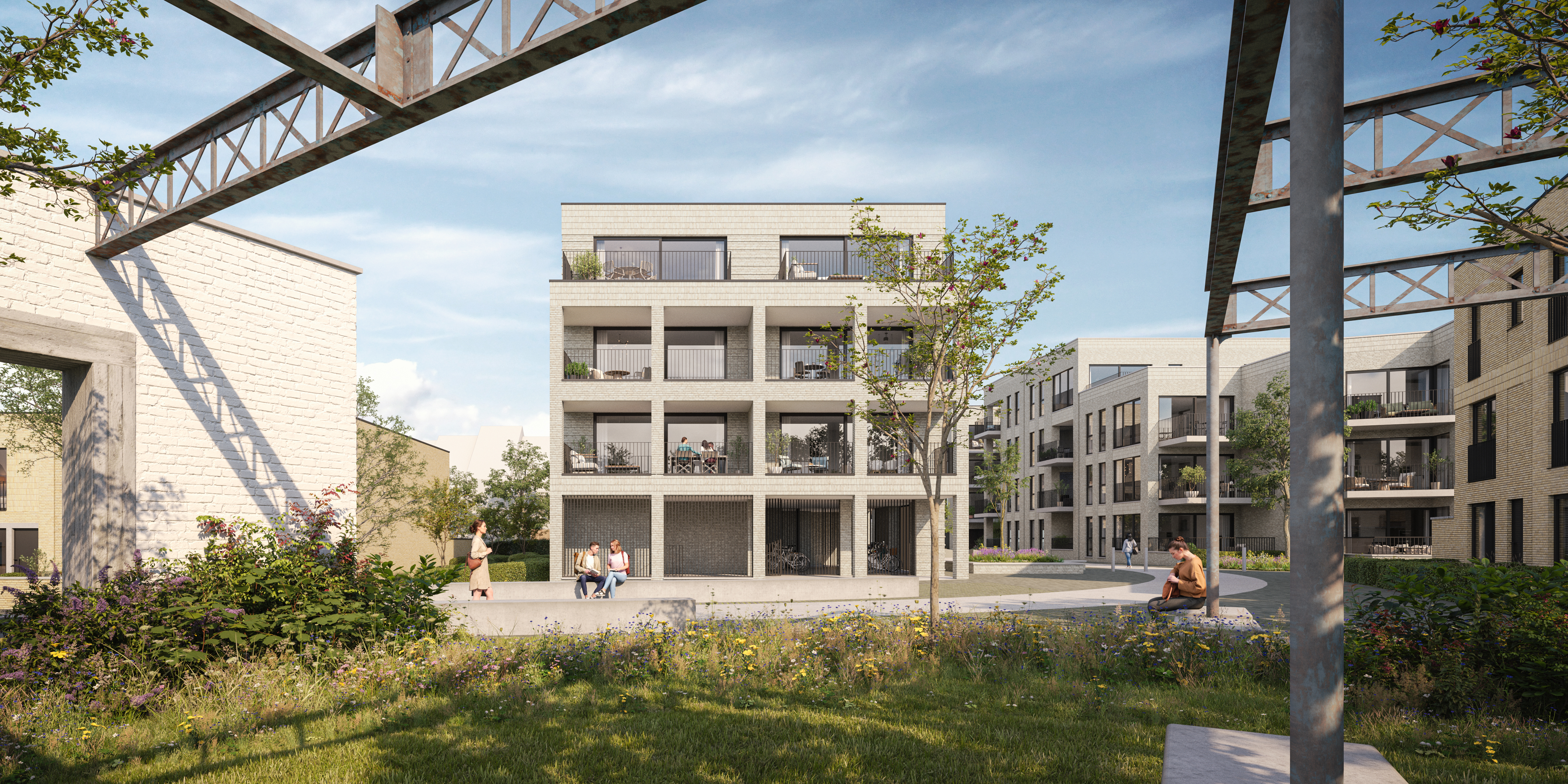 exterieur voorgevel appartementen