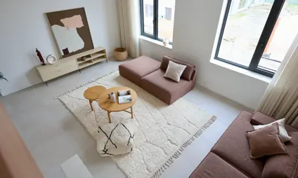 Deurne Eksterlaer Kijkwoning living woonruimte salon trap