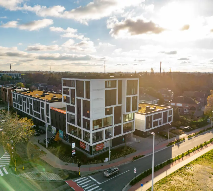 Residence Alba along the main ring road of Hasselt.