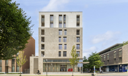 Penthouse Quartier Bleu Hasselt, 2 slaapkamers en terras - foto gebouw