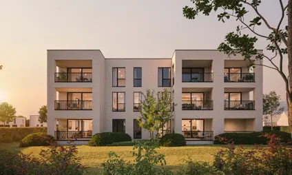 appartementen exterieur tuingevel