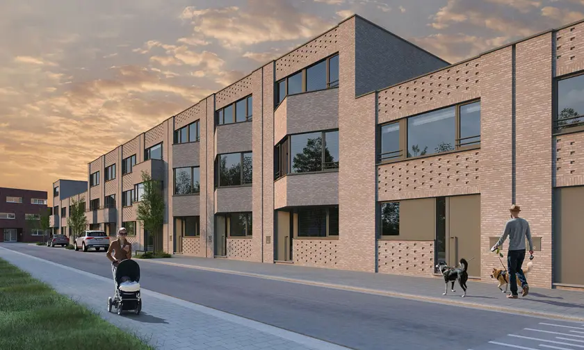 deurne eksterlaer Modern and stylish design of the city homes