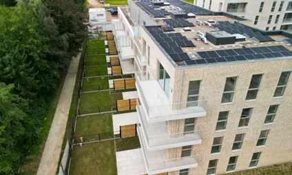 Geel Laar appartementen terras 