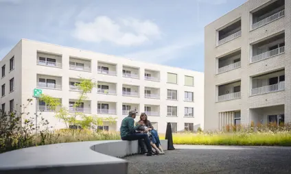 Aalst Pier Kornel Assistentie Appartement exterieur binnenplein