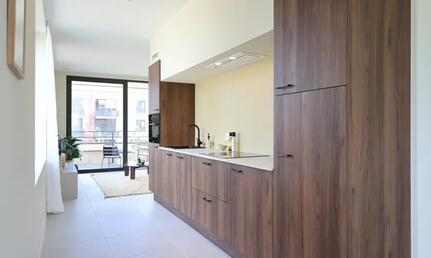 Deurne Eksterlaer Kijkappartement living woonkamer keuken terras appartement