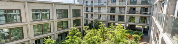 Appartement Waterzicht (Vilvoorde) avec 2 chambres - photo de la cour