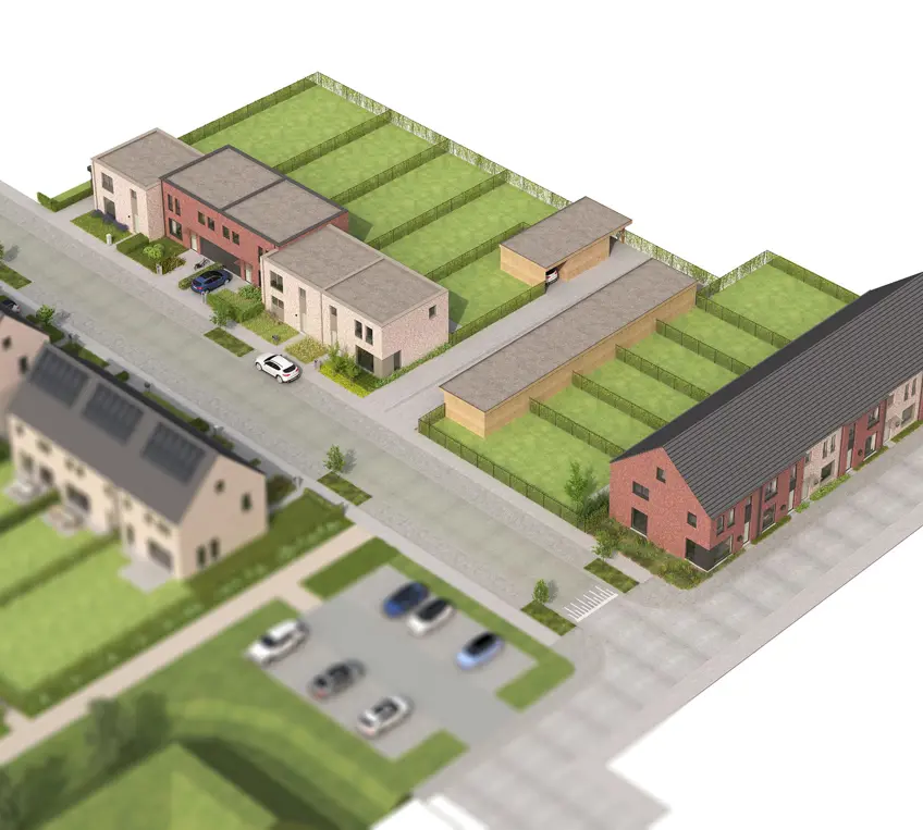 willebroek de naeyer luchtbeeld woningen 3D Luchtplan