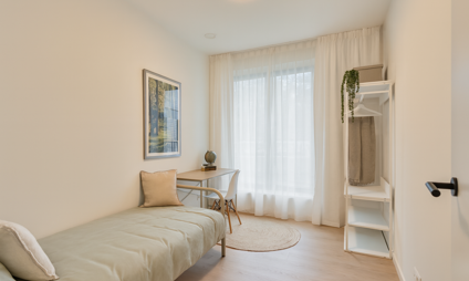 Kijkappartement Genk Bosart_2 slaapkamers_Gelijkvloers_Tweede slaapkamer