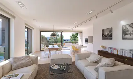 Leefruimte van een appartement