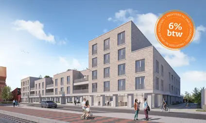 In Villa Spoorbloem kan je een appartement aankopen aan 6% BTW indien je aan de voorwaarden voldoet.