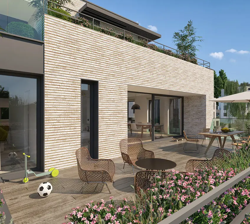 Terras van een appartement