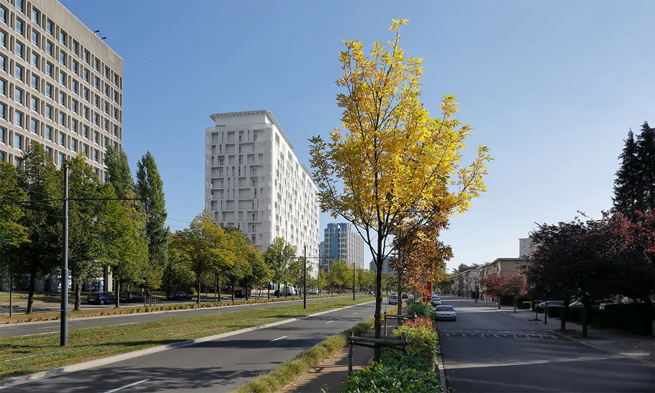 Zicht vanaf de straat