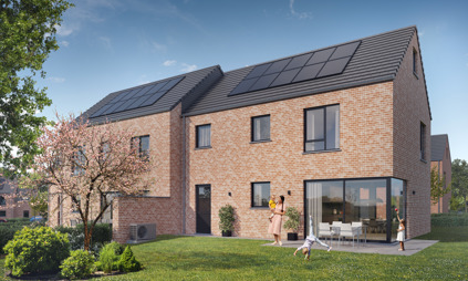 Maisons avec vitre façade à vendre Jodoigne - Les Jardins de la Hulotte