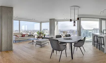 antwerp tower city vibe viewing apartment city vibe living room
