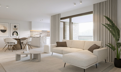 PELT - Interieurrender woning in Willem 2 straat