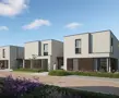 moderne woning met grijze steen