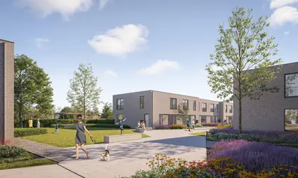 Boechout Zuiderdal Sfeervol uitzicht op de groene omgeving van het nieuwbouwproject