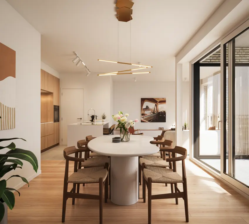 appartement interieur leefruimte