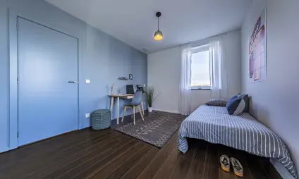 Boechout Zuiderdal slaapkamer interieur veel licht kinderkamer