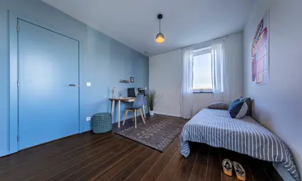 Boechout Zuiderdal slaapkamer interieur veel licht kinderkamer